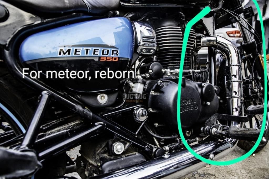 Dug Dug Heat Shield Protection Guard for Royal Enfield Classic Reborn and Meteor 350